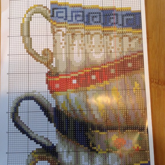 Maydear Stamped Tea Cup Cross Stitch Kit - Picture 5 of 5